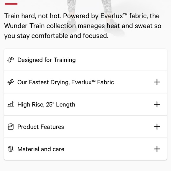 Lululemon Wunder Train everlux fabric 25” - Picture 4 of 4